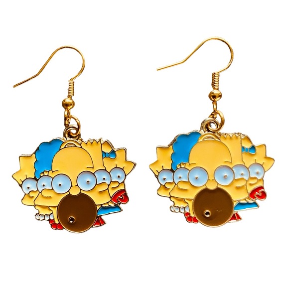 The Simpsons Jewelry - The Simpsons Family Faces Earrings